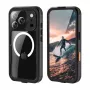 Crong Seal Cover IP68 wasserdichte Hülle für iPhone 17 Pro (Schwarz)