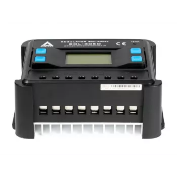 AZO Digital PWM SOL-30ED 12/24V 30A Solarladeregler mit LCD-Anzeige