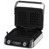 Adler AD 3084 Waffeleisen, 2400 W, Schwarz/Silber