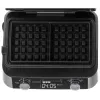 Adler AD 3084 Waffeleisen, 2400 W, Schwarz/Silber