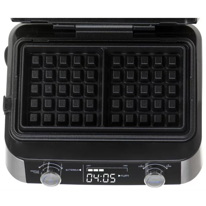 Adler AD 3084 Waffeleisen, 2400 W, Schwarz/Silber