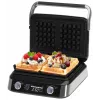 Adler AD 3084 Waffeleisen, 2400 W, Schwarz/Silber