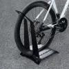 ROCKBROS HS-013L Vertikaler Fahrrad-Parkständer aus Stahl, Schwarz