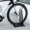 ROCKBROS HS-013L Vertikaler Fahrrad-Parkständer aus Stahl, Schwarz