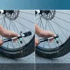 ROCKBROS HQ-75D-CO2 2-in-1 Mini-Fahrradpumpe & CO2-Inflator - Schwarz