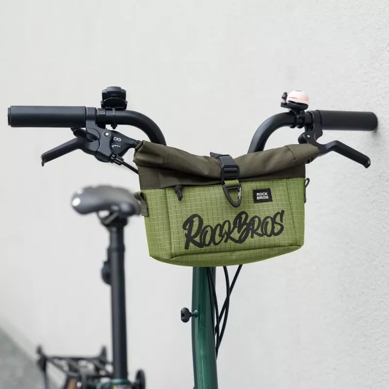 ROCKBROS W020 Dual-Funktion Front-Fahrradtasche / Umhängetasche - Grün
