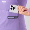ROCKBROS Damen Langarm-Radtrikot YPW065 TVI Herbst/Winter Lila Größe L