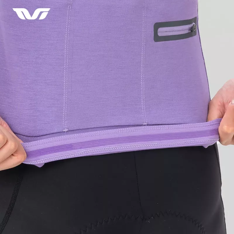 ROCKBROS Damen Langarm-Radtrikot YPW065 TVI Herbst/Winter Lila Größe L