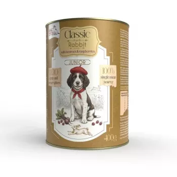 Syta Micha Nassfutter für Welpen Kaninchen mit Rote Bete & Himbeeren - 400 g Dose