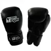 Profight Leder-Dragon-Boxhandschuhe, Schwarz