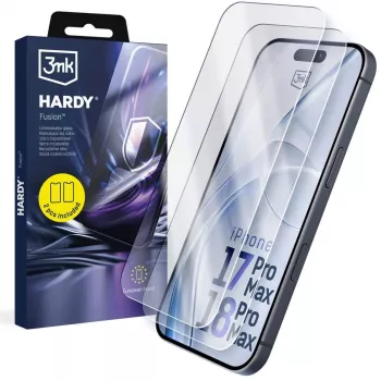 3mk Hardy Fusion Hülle für Apple iPhone 17 Pro Max / 18 Pro Max - Transparente Hybrid-Hülle mit MIL-STD-810G Sturzsicherung, MagSafe- & Wireless-Charging-kompatibel