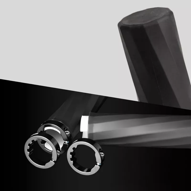 ROCKBROS 71230002004 Fahrradgriffe aus Gummi, Schwarz