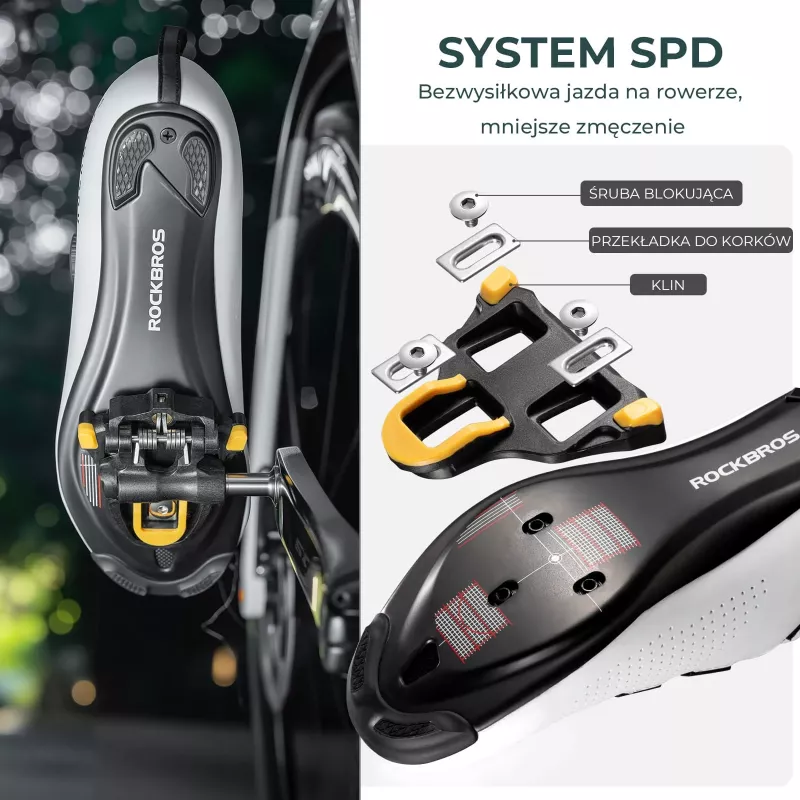 ROCKBROS RD9 Carbonfaser- und Titanlegierungs-SPD-SL-Rennpedale - Schwarz