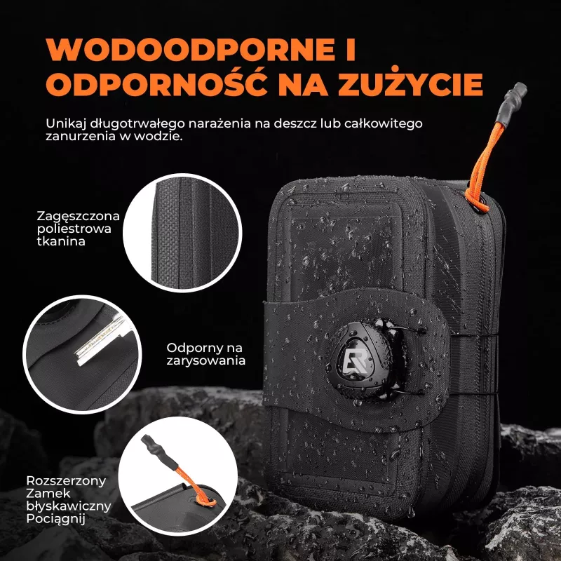 ROCKBROS AS-150 Wasserdichte multifunktionale Satteltasche mit Flaschenhalter - Schwarz