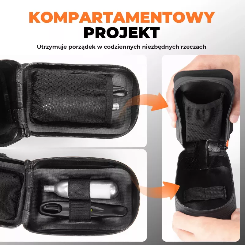 ROCKBROS AS-150 Wasserdichte multifunktionale Satteltasche mit Flaschenhalter - Schwarz