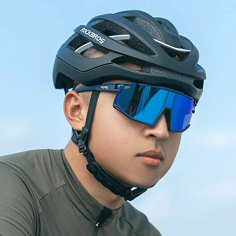 ROCKBROS SP258 ROAD TO SKY Polarisierte Fahrradbrille Navy Blue
