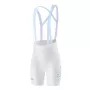 ROCKBROS Damen-Radtrikot-Trägerhose YDDK017-1 mit 3D-Chamois-Polster, Weiß, Größe M