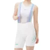 ROCKBROS Damen-Radtrikot-Trägerhose YDDK017-1 mit 3D-Chamois-Polster, Weiß, Größe M