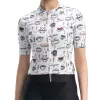 ROCKBROS Damen Kurzarm-Radtrikot L - Weiß