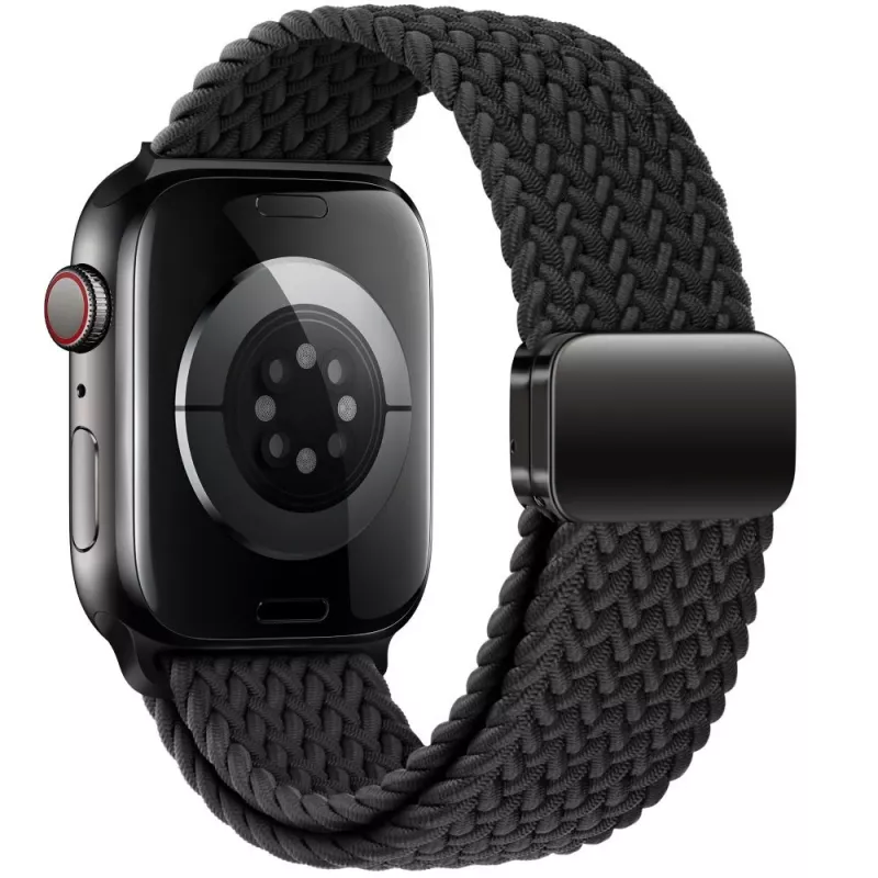 Tech-Protect Nylon Magnetic Loop Armband für Apple Watch 8/9/10/11/SE (40/41/42mm) Schwarz
