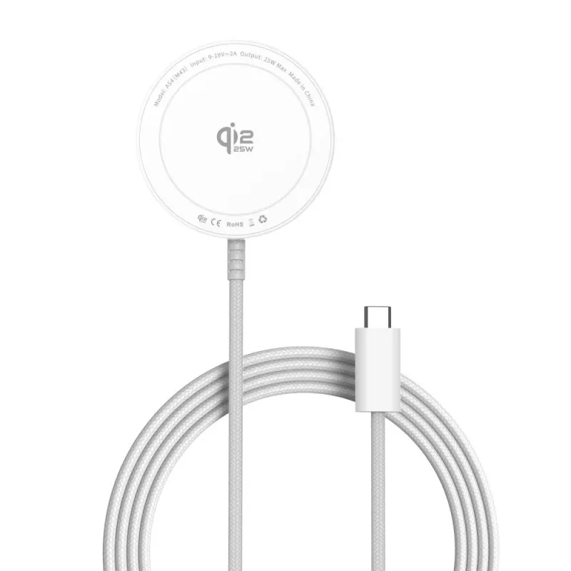 TECH-PROTECT A54 Magnetisches MagSafe kabelloses Ladegerät 25W Qi2.2 Weiß