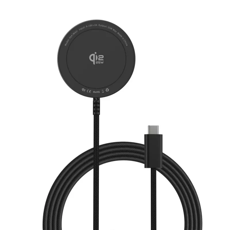TECH-PROTECT A54 Magnetisches MagSafe kabelloses Ladegerät 25W Qi2.2 Schwarz