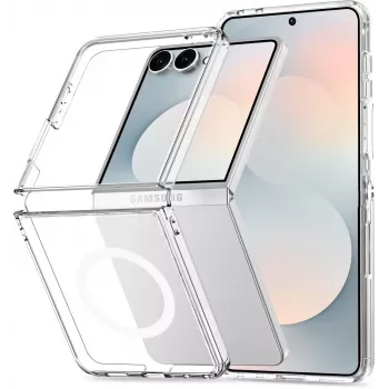 Tech-Protect Flexair Hybrid MagSafe Hülle für Samsung Galaxy Z Flip 8 Transparent