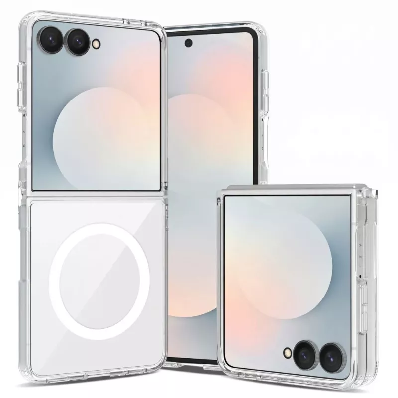 Tech-Protect Flexair Hybrid MagSafe Hülle für Samsung Galaxy Z Flip 8 Transparent