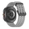 Tech-Protect Iconband Pro Silikon Armband für Samsung Galaxy Watch Ultra 1/2 47mm Grau