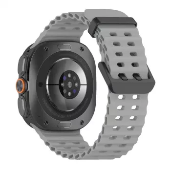 Tech-Protect Iconband Pro Silikon Armband für Samsung Galaxy Watch Ultra 1/2 47mm Grau