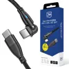 3MK Hyper Cable N-SERIES USB-C auf USB-C 2m 20V/3A 60W Schwarz - Schwenkbar