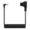 Newell D-Tap auf DC 5,5x2,5mm Spiralkabel, 90cm, Schwarz