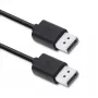 Qoltec DisplayPort v1.2 Kabel, Stecker auf Stecker, 1,8 m, Schwarz, 4K 60Hz
