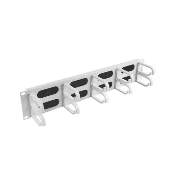 Lanberg 19 Zoll 2U Typ B horizontaler Kabelorganisator, Grau