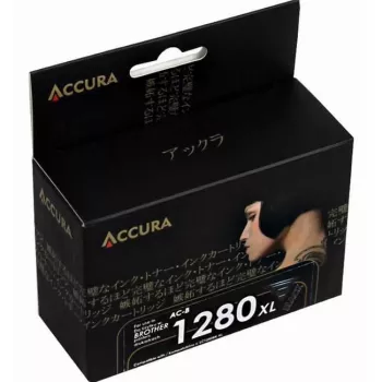 ACCURA AC-B1280BXL High Yield schwarze Tintenpatrone für Brother LC1280XLBK