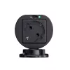 HURTEL V2L-Adapter Typ 2 auf Schuko 3500W mit Leistungsanzeige und Tasche - Schwarz