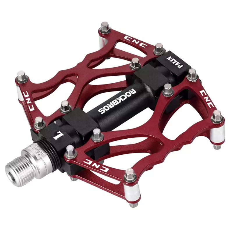 ROCKBROS JT201012LR 2010-12L Aluminium-Plattform-Fahrradpedale - Rot
