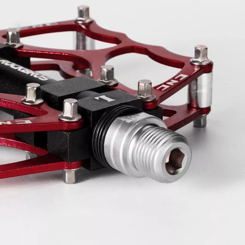 ROCKBROS JT201012LR 2010-12L Aluminium-Plattform-Fahrradpedale - Rot