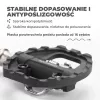 Rockbros M108 Hybrid-Fahrradpedale – Nylon-Verbundstoff, doppelseitig SPD & flache Plattform, Schwarz