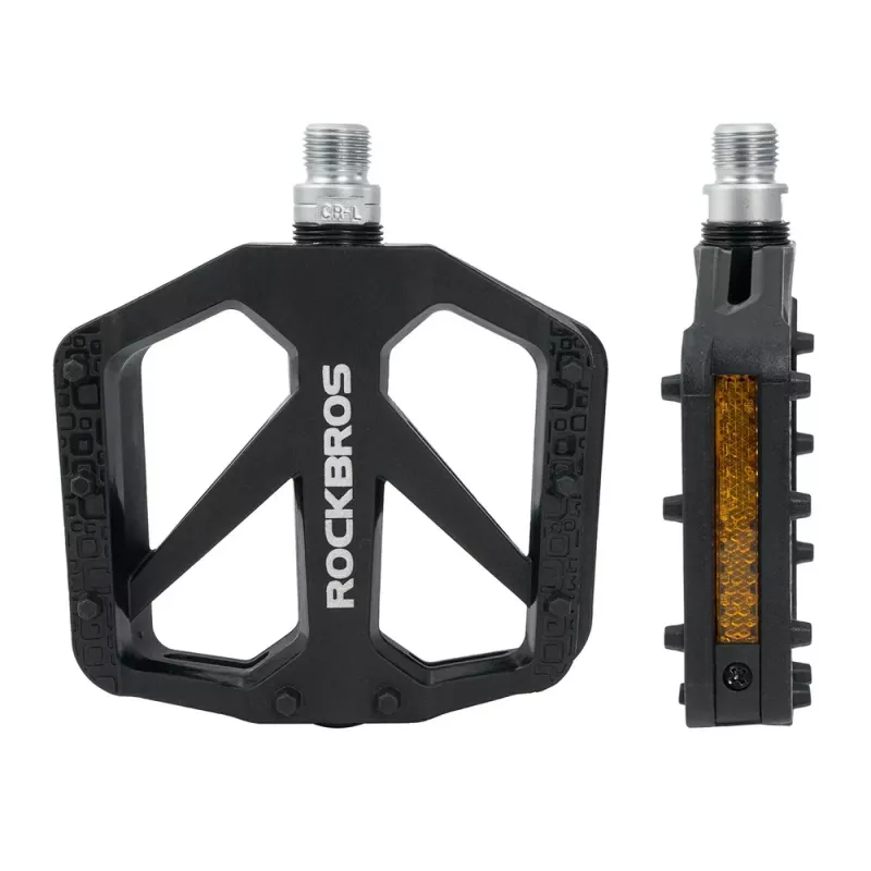 ROCKBROS BP2602 Nylon Fahrradpedale, Schwarz