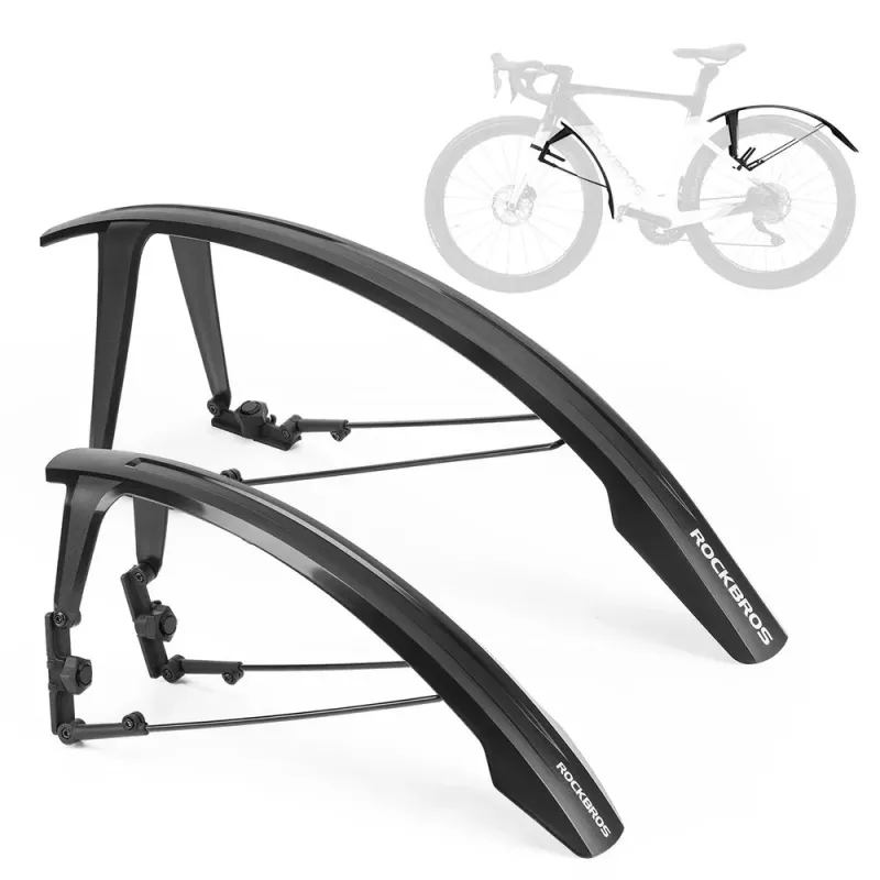 ROCKBROS FK-892 Verstellbare Offroad-Fahrradschutzbleche, Schwarz