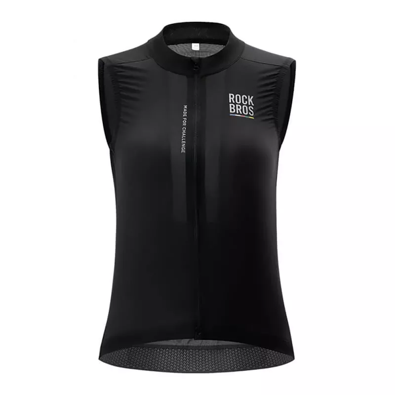 ROCKBROS ROAD TO SKY Damen-Radtrikot-Weste Leicht Atmungsaktiv Schwarz Größe M