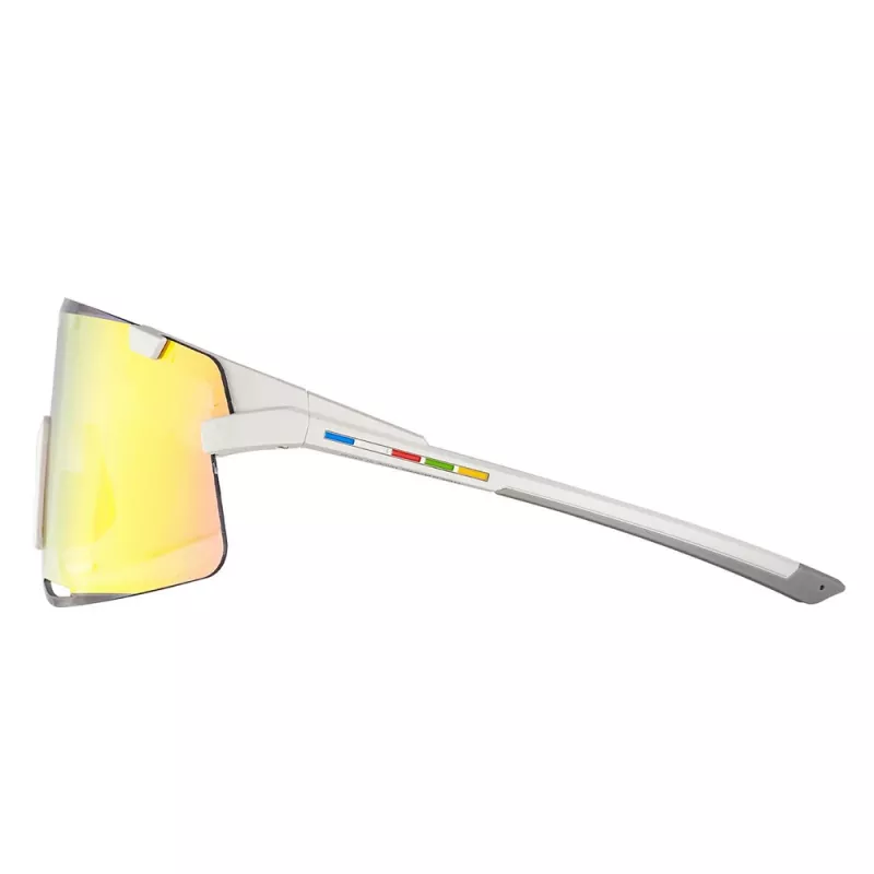 ROCKBROS SP338 Road to Sky Fahrradbrille mit Wechselgläsern - Creme