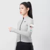 ROCKBROS Damen YDWT006 TVI isolierte Fahrradjacke für Herbst/Winter, Weiß-Grau, Größe M