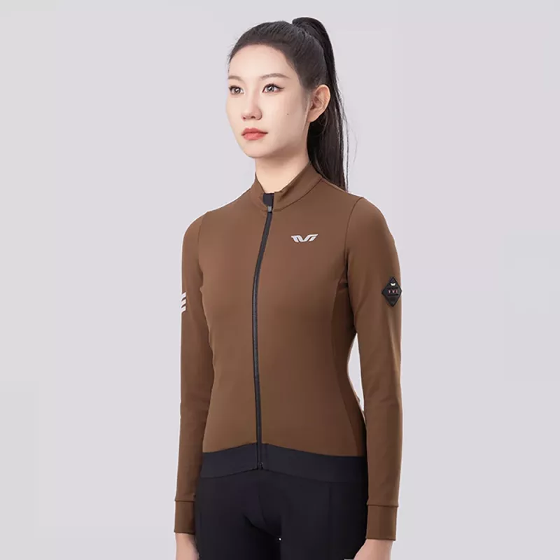 Rockbros YDWT006 TVI Damen Winter-Fahrradjacke Herbst/Winter M - Braun