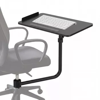 Maclean MC-139 Schwarze Bürostuhl-Tastaturablage 66x30cm, max. 5kg