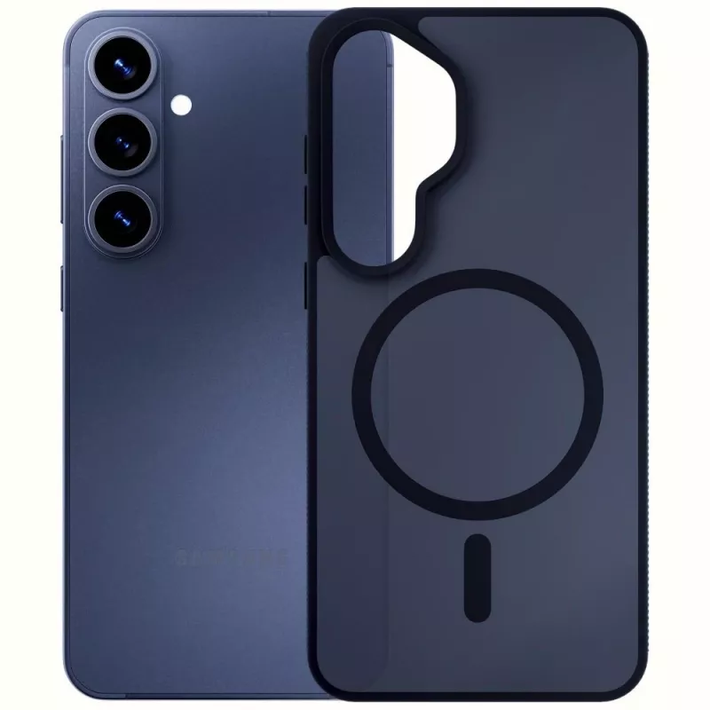 3MK Smoke MagCase für Samsung Galaxy S26 - Schwarz (transluzent) MagSafe-kompatible Schutzhülle