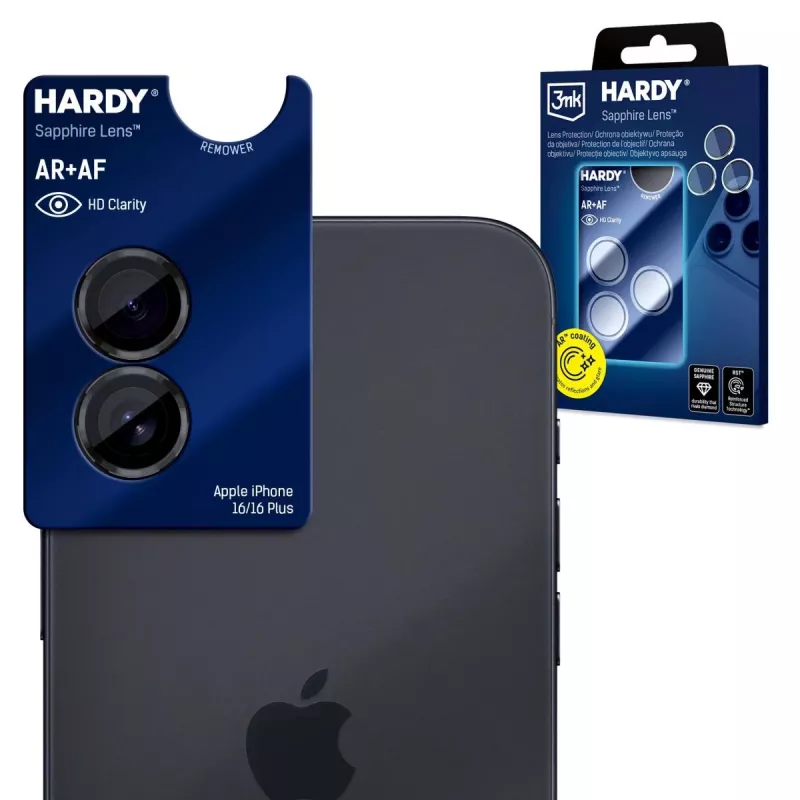 3MK PROTECTION Apple iPhone 16/16 Plus/17 - 3mk Hardy Sapphire Linse