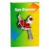 LEAN Manueller Packband-Abroller mit Spanner, Breite 50 mm, Rot und Schwarz