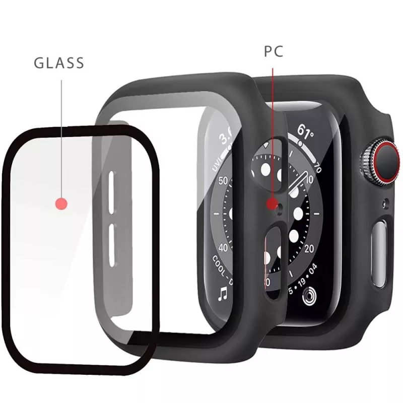 Tech-Protect Defense360 Hülle für Apple Watch 4/5/6/SE/1/2/3 (40mm) Schwarz